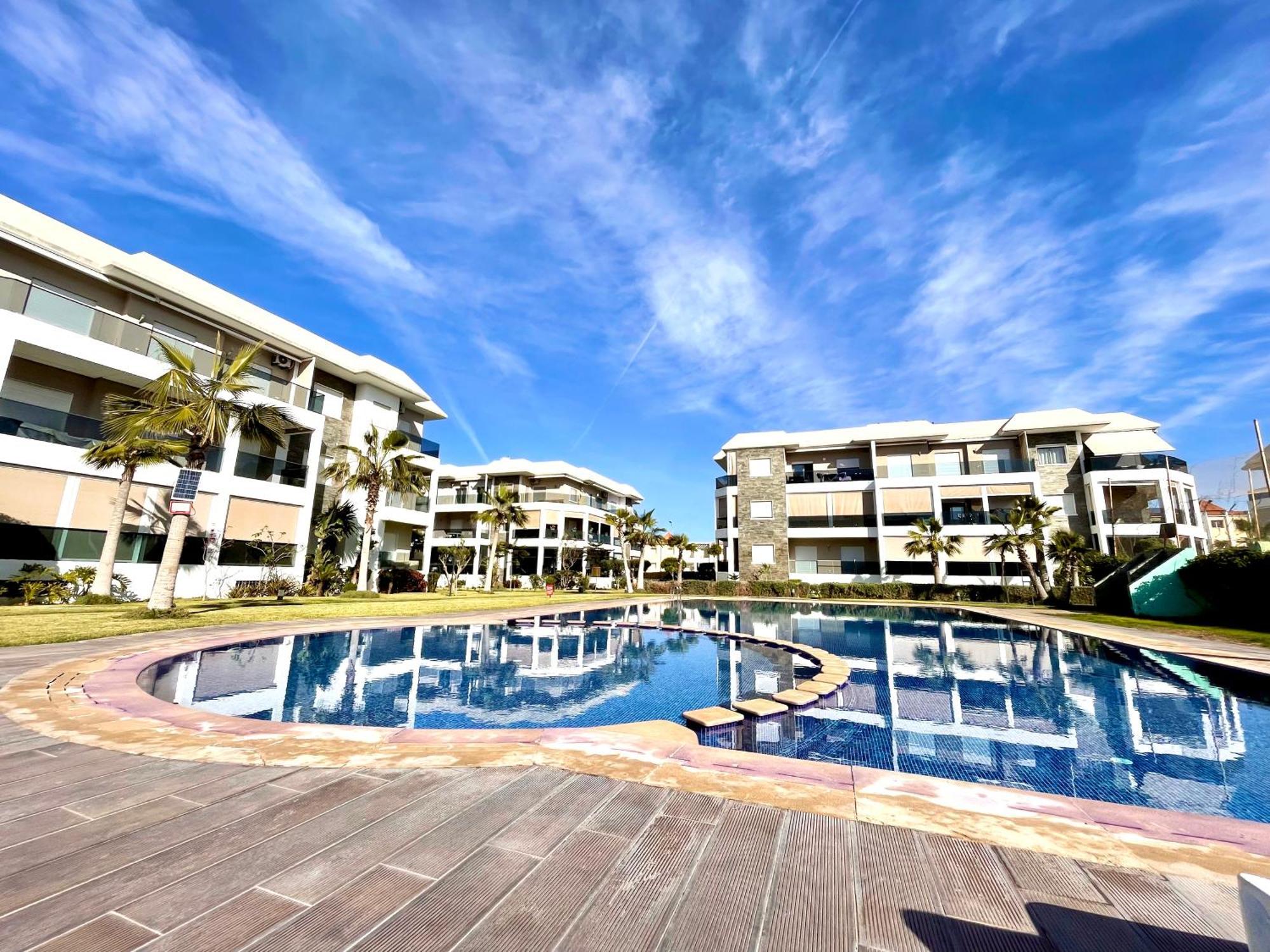 Bel Appartement A Amwaj Beach And Resorts Casablanca Exterior photo